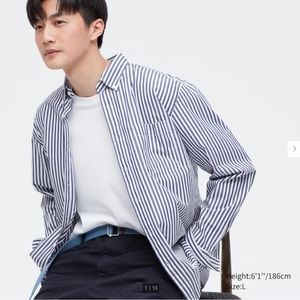 Uniqlo Extra Fine Cotton Broadcloth Long-Sleeve Shirt